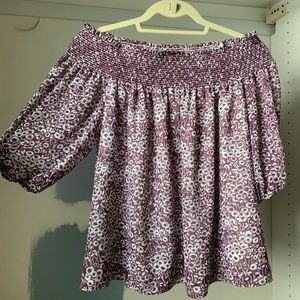 Loft off the shoulder flowy top